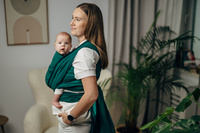Basic Line Baby Sling Lenny Lamb - Little Herringbone Emerald
