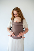 Qusy adjustable ergonomic carrier  2.0 - LINEN MOCHA MOUSSE