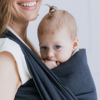 Woven wrap Zaffiro Be Close - Roma: Anthracite