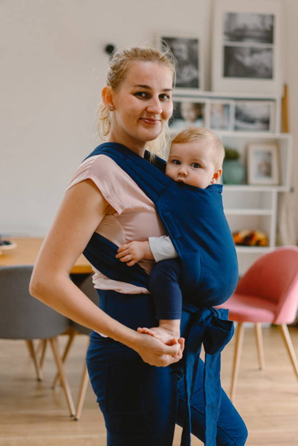 Nosidełko Kavka Handy - Royal Blue Herringbone