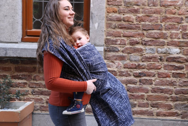 Ring Sling Yaro Sparkling Ultra Navy Grey Repreve