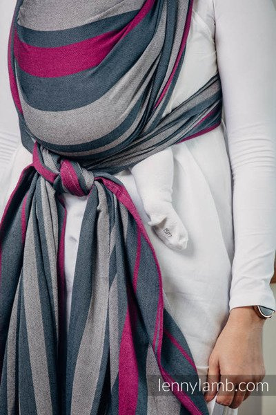 Chusta tkana Lenny Lamb Smoky Fuksja