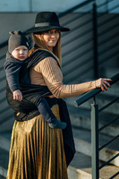 Nosidło hybrydowe LennyLamb - Pawi Ogon - Pitch Black