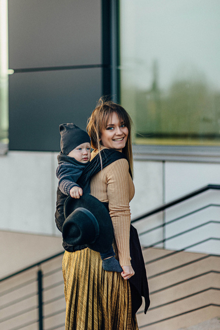 Nosidło hybrydowe LennyLamb - Pawi Ogon - Pitch Black