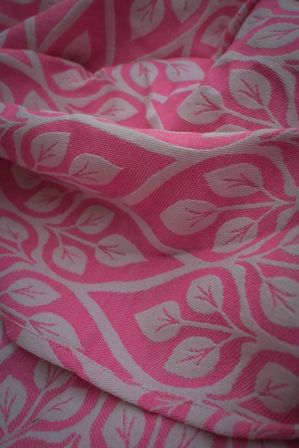 Woven Wrap Yaro Slings - La Vita Duo Fluo Pink Wool Blend