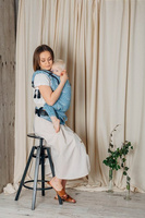 Nosidełko LennyLamb - LennyUpGrade Lotos Niebieski