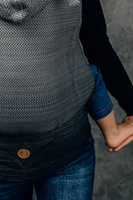 Nosidełko LennyLamb - LennyGo Jodełka Ombre Szary