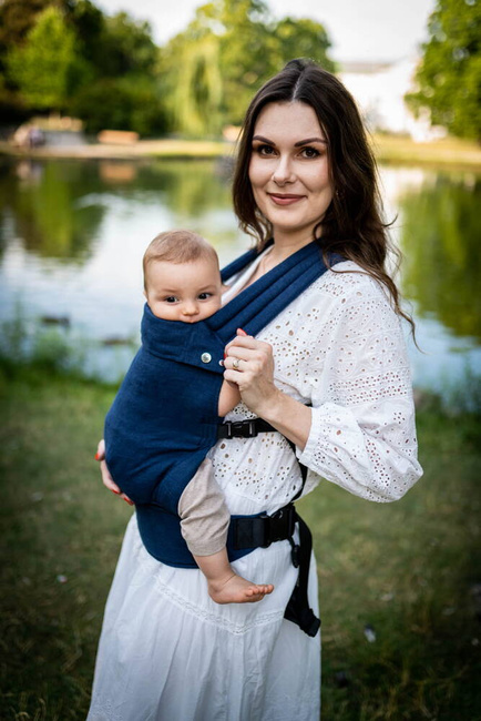 Nosidełko regulowane Qusy - Linen Navy