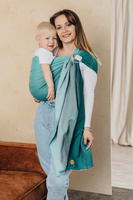 Chusta kółkowa LennyLamb - Jodełka Ombre Zieleń