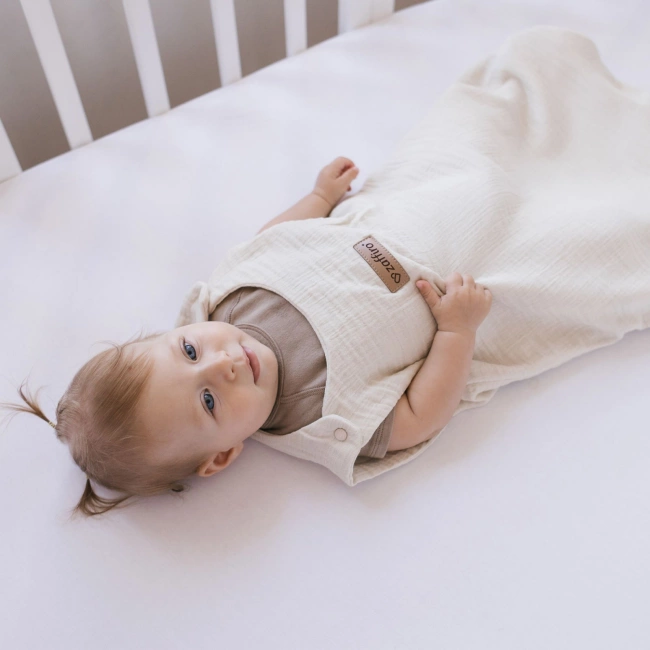 Zaffiro - Zaffiro Full Muslin Sleeping Bag 0.5 TOG 0–6m