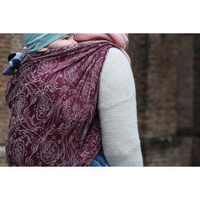 Chusta kółkowa Yaro Elvish Bordeaux Oleander Organic 