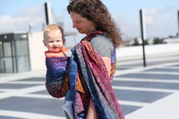 Chusta kółkowa Yaro Quantum Marbella Grad Black Tencel Linen