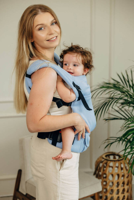 LennyLamb baby carrier - LennyLight - Little Herringbone Skylight