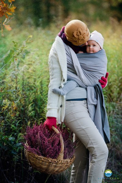 Chusta tkana Little Frog Bambusowy Howlit