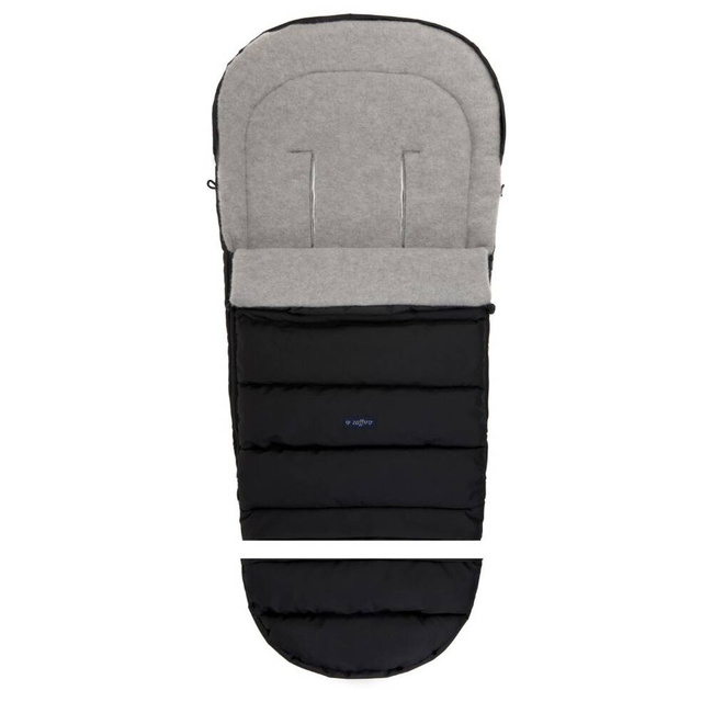 Zaffiro - Śpiwór do wózka iGrow 4.0 Szara Wełna premium + Czarny