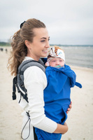 Cover for baby carrier/wrap - Softshell - Blue