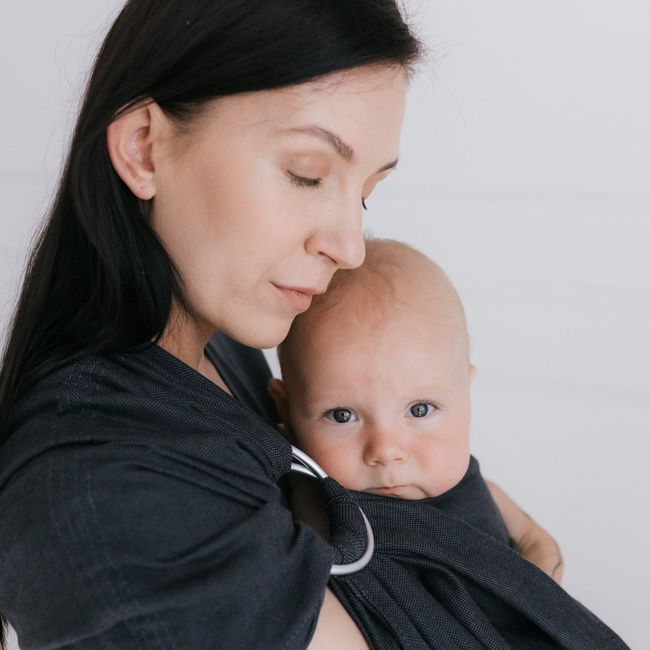 Zaffiro Ring Sling Hug Me - Roma: Anthracite