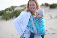 Chusta tkana Yaro Slings - La Vita Aqua Grad Natural Kapok