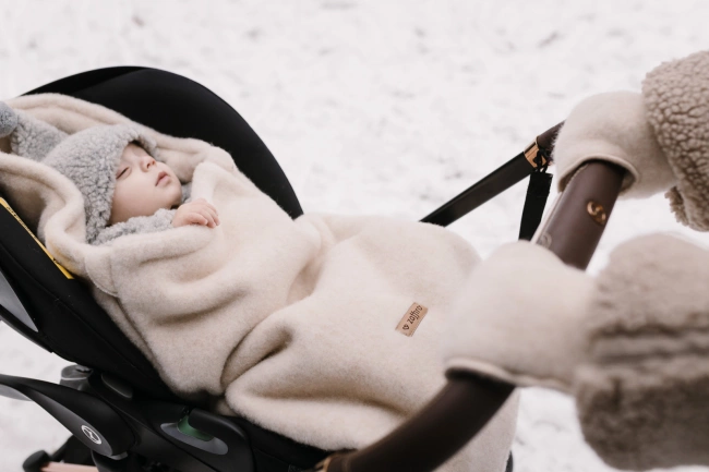 Zaffiro - Zaffiro Mini Sleeping Bag 0-18 months Premium Wool + Beige