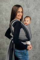 Basic Line Baby Sling LennyLamb - Little Herringbone Ombre Grey