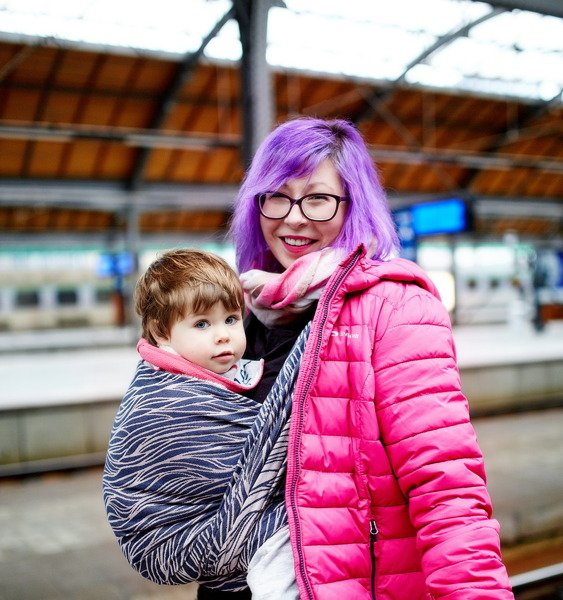 Chusta kółkowa EverySlings Yuni Blush