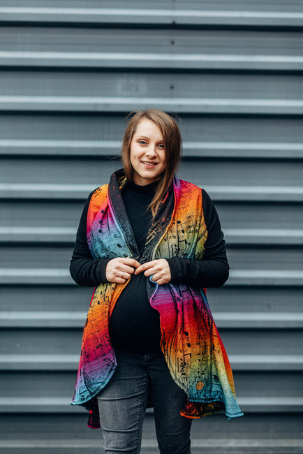 Long Cardigan LennyLamb: Symphony Rainbow Dark