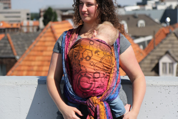 Chusta kółkowa Yaro Quantum Marbella Grad Black Tencel Linen