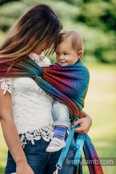 Chusta tkana Lenny Lamb Big Love Tęcza Dark