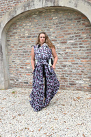Chusta tkana Yaro Slings - Petals Duo Black Purple Hemp