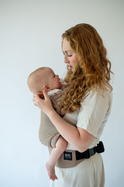 Baby Carrier Qusy Mini 2.0 - Walnut Twill Bamboo