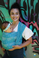 Woven wrap Little Frog - Linen Boho