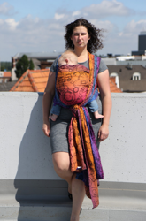 Chusta tkana Yaro Quantum Marbella Grad Black Tencel Linen