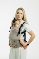 LennyLamb Baby carrier: LennyUpGrade: Little Herringbone Almond