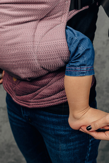 Nosidełko LennyLamb - LennyGo Jodełka Ombre Róż