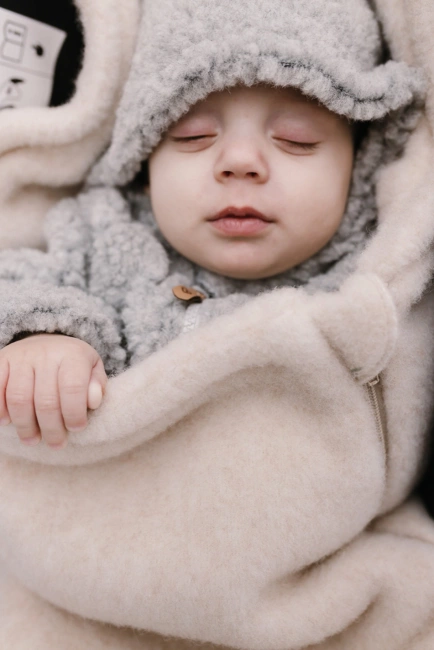 Zaffiro - Śpiworek Mini 0-18 miesięcy Wełna Premium - Sierra Beige