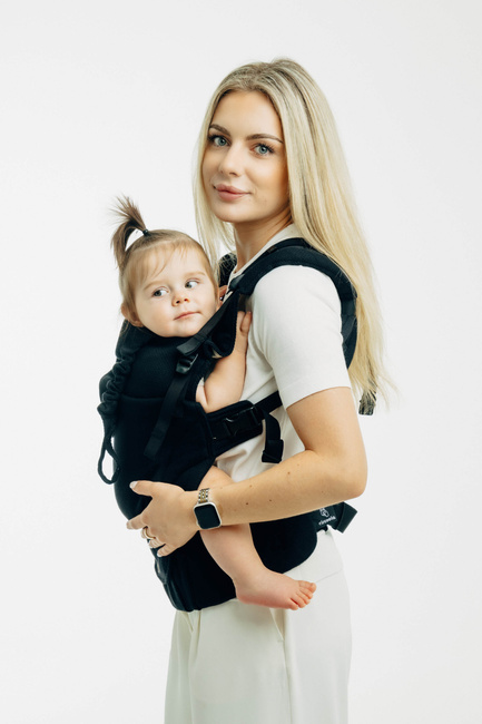 LennyLamb Baby carrier: LennyUpGrade: Little Herringbone Black Heban