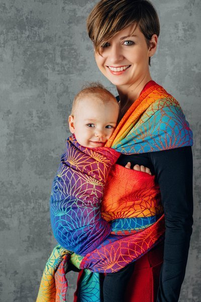 Woven wrap LennyLamb - Rainbow Lotus
