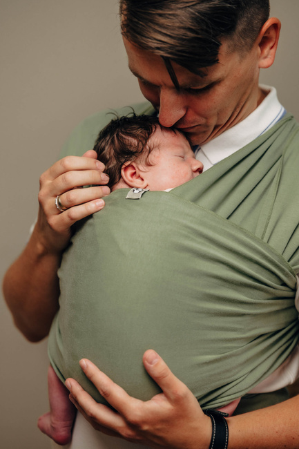 LennyLamb Stretchy/Elastic Baby Sling - Sage (5m.)