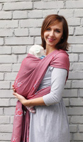Chusta tkana Sensimo Slings - Happy Butterfly Red