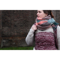 Chusta kółkowa Yaro Elvish Bordeaux Oleander Organic 