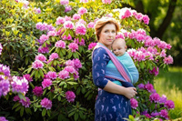 Chusta kółkowa EverySlings Babyheart Proudberry Tencel