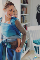 Chusta tkana Little Frog - Ciemny Lazuryt