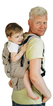 LennyLamb Baby carrier: LennyPreschool : Litte Herringbone Almond