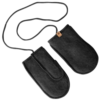Zaffiro - Children's Mittens - Anthracite Premium Wool 3-5 years