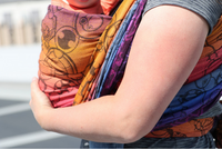 Chusta kółkowa Yaro Quantum Marbella Grad Black Tencel Linen