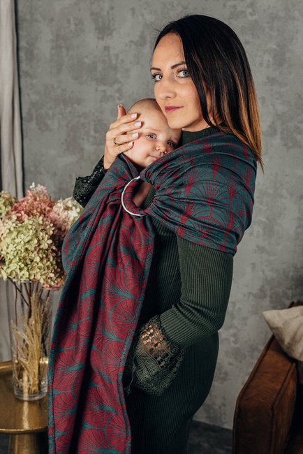 LennyLamb Ring Sling - Deco Maroon Moss