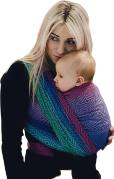 Woven wrap Little Frog - Tencel Aurora Cube