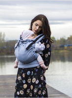 Nosidełko Kinder Hop Multi Soft: Little Herringbone Blue