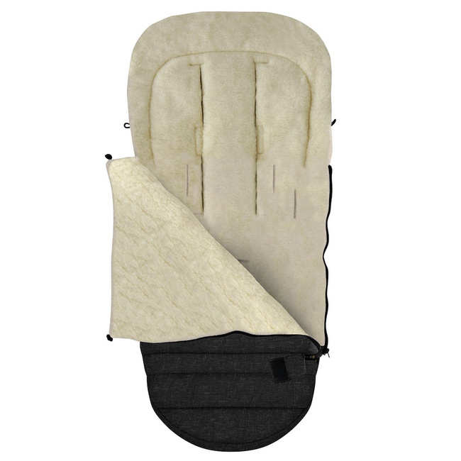 Zaffiro - Regulowany wełniany śpiwór iGrow Scandi 0-36m Black