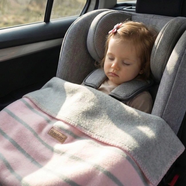 Zaffiro - Alba Cotton Blanket 75x100 baby pink